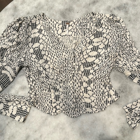 Free people button up blouse size med - Picture 1 of 5